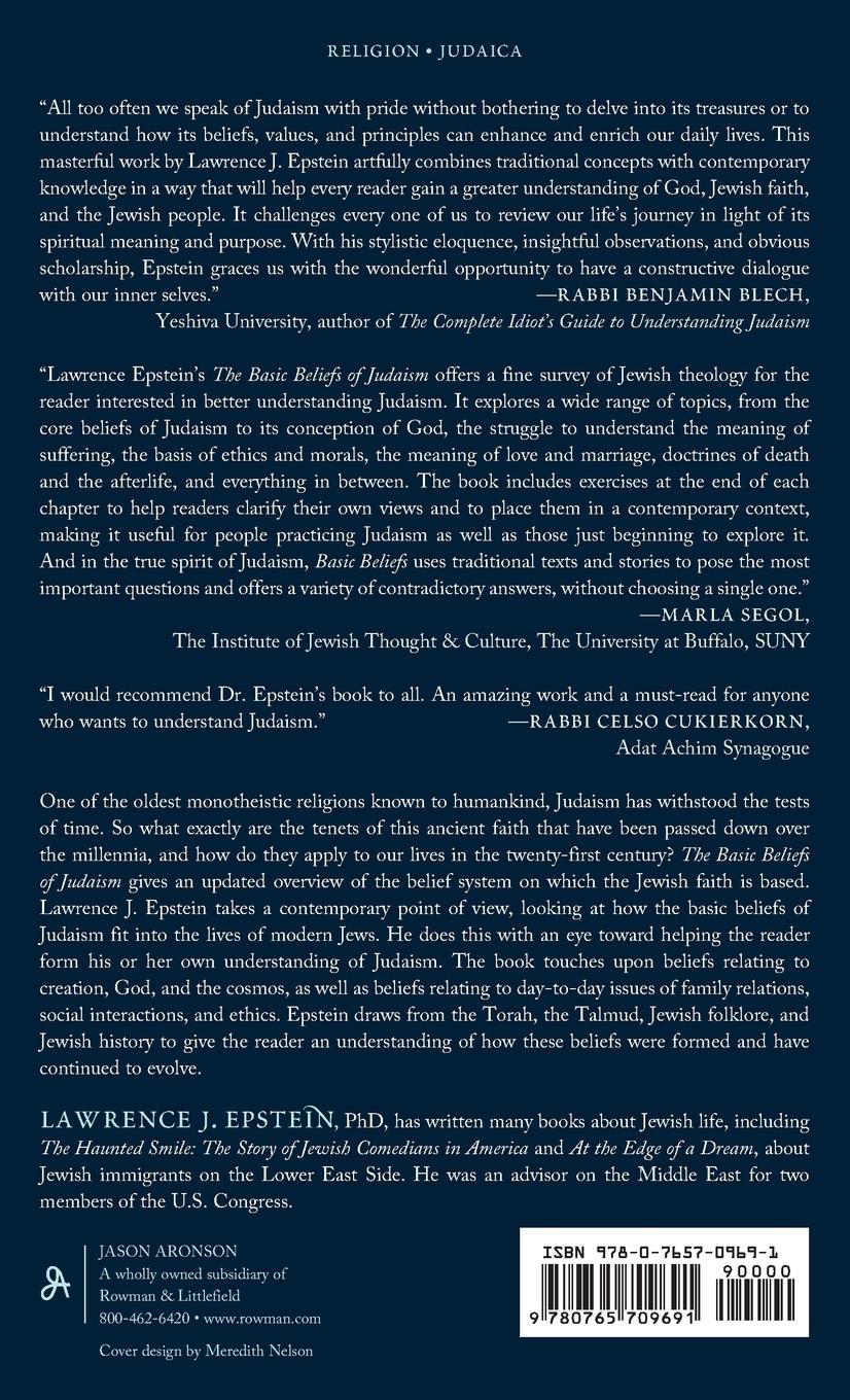Rückseitencover Basic Beliefs of Judaism
