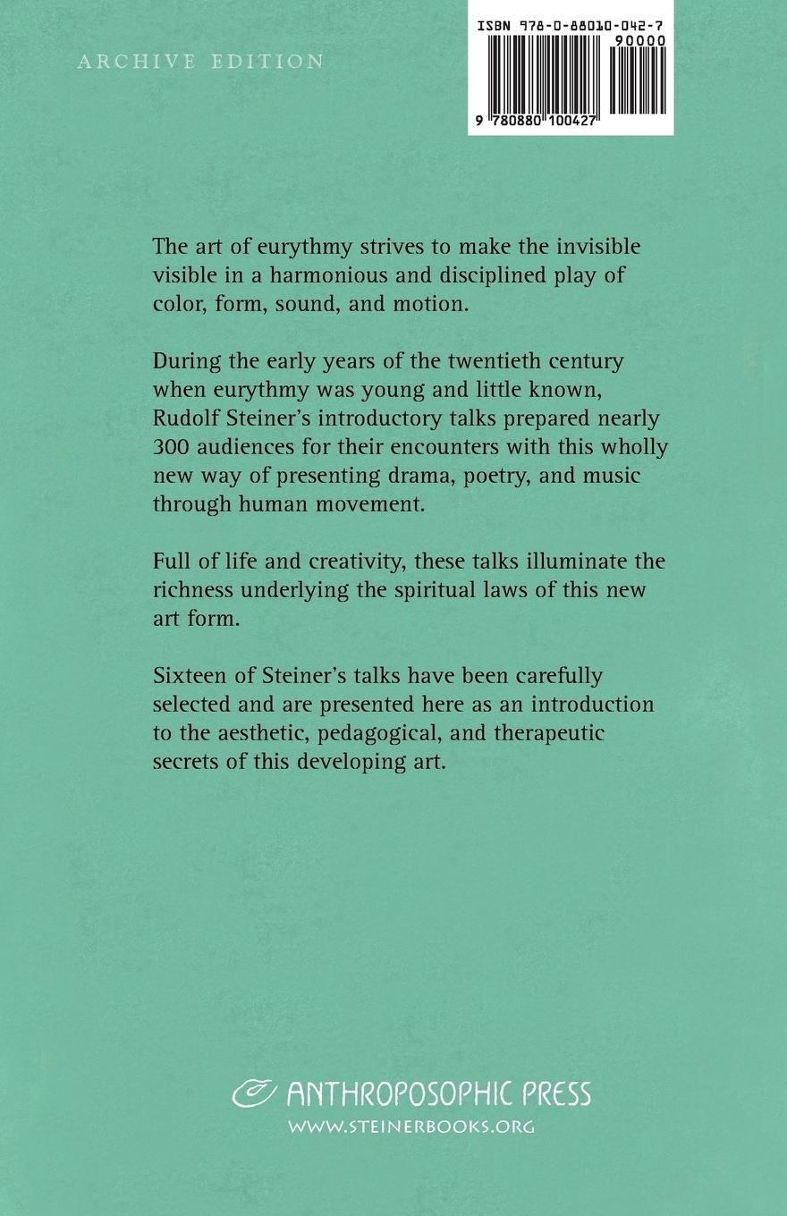 Rückseitencover An Introduction to Eurythmy