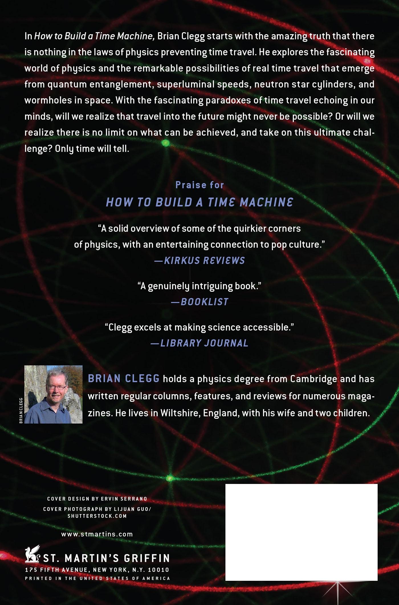 Rückseitencover HOW TO BUILD A TIME MACHINE