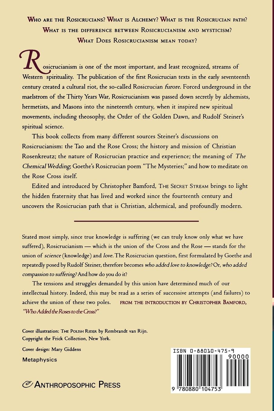 Rückseitencover The Secret Stream