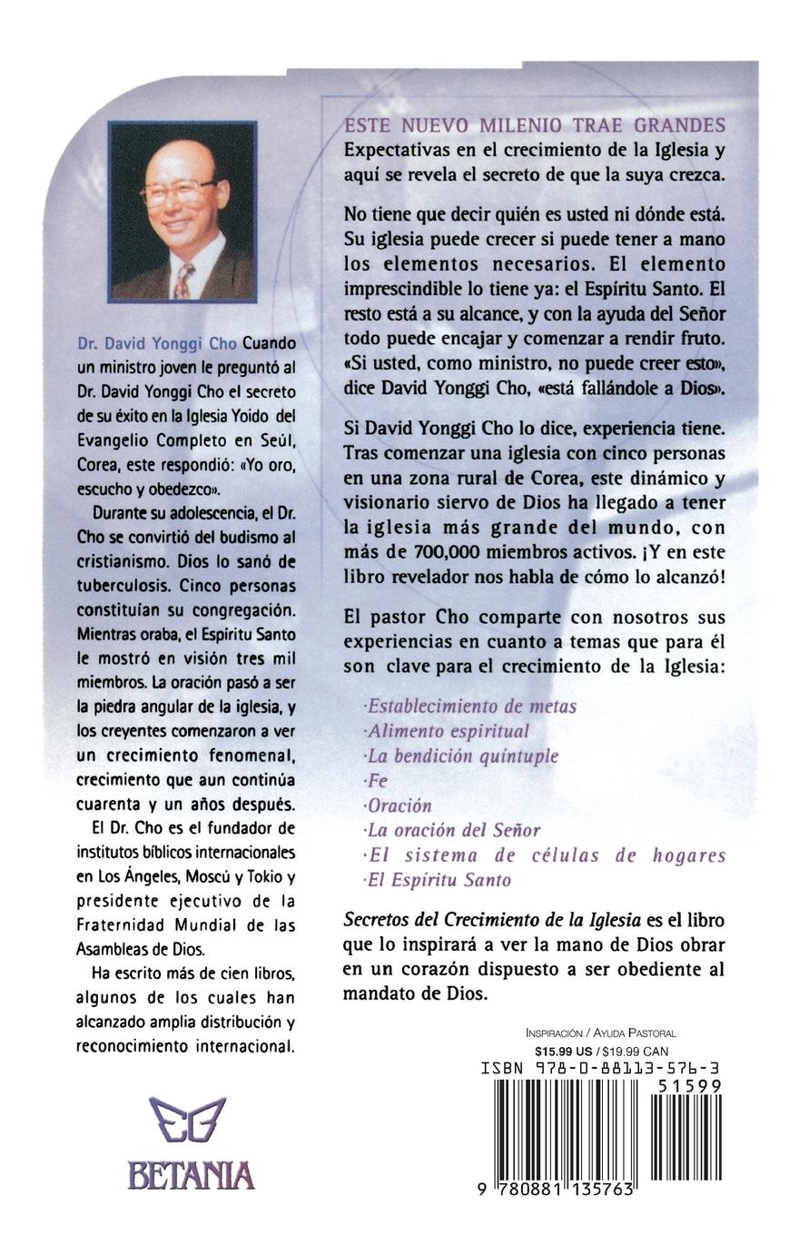 Rückseitencover Secretos del Crecimiento de la Iglesia