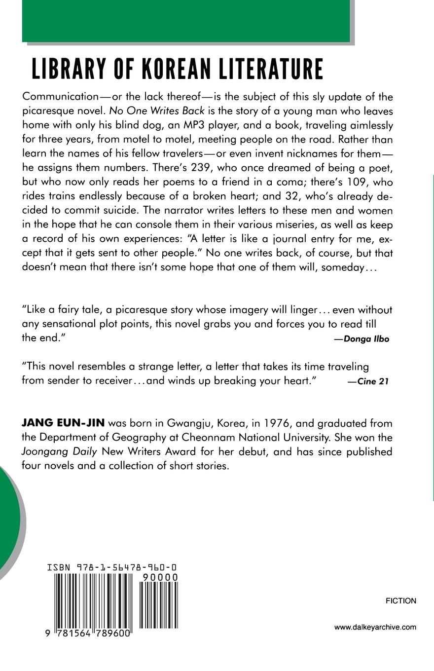 Rückseitencover No One Writes Back