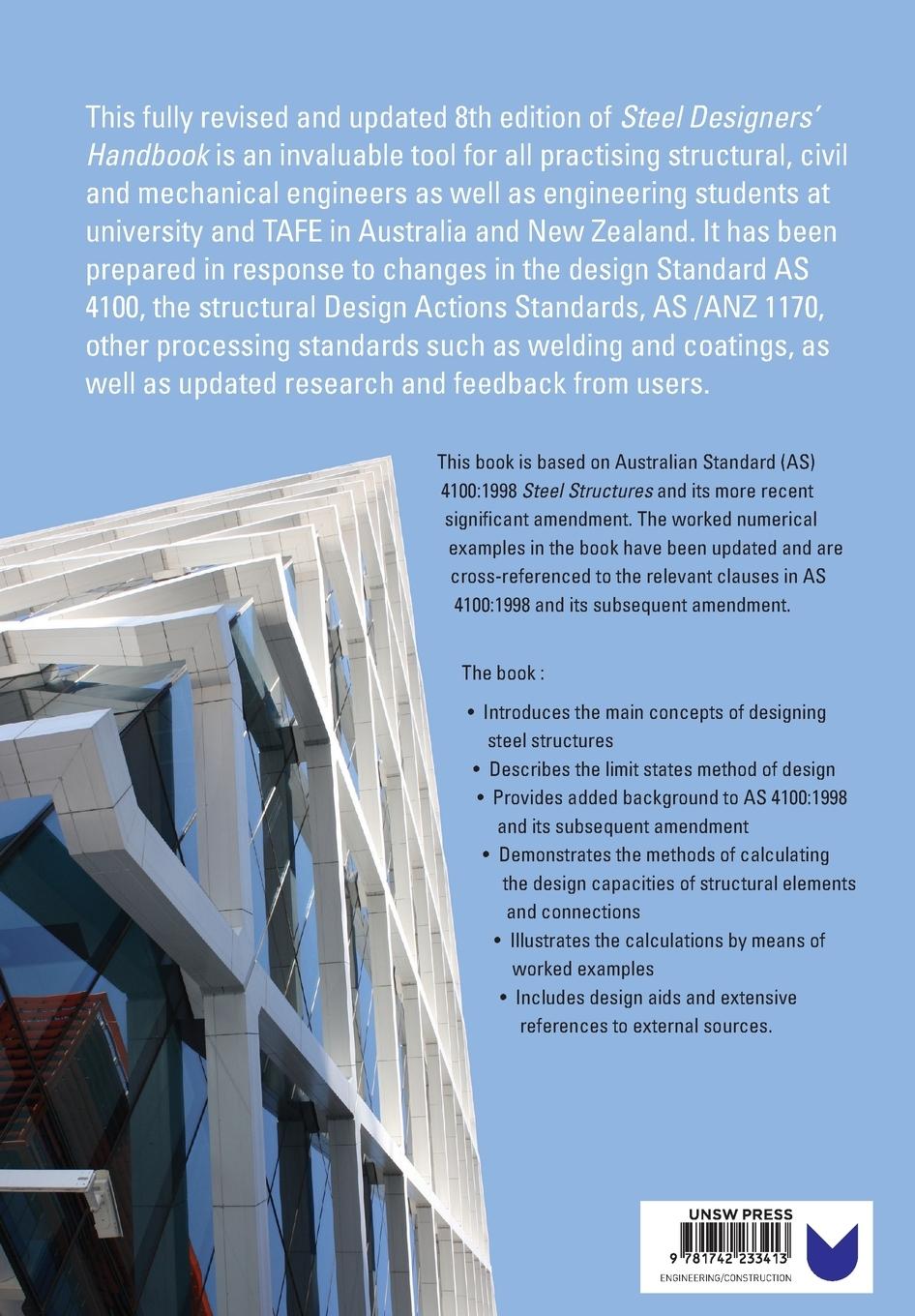 Rückseitencover Steel Designers' Handbook, 8 Edition
