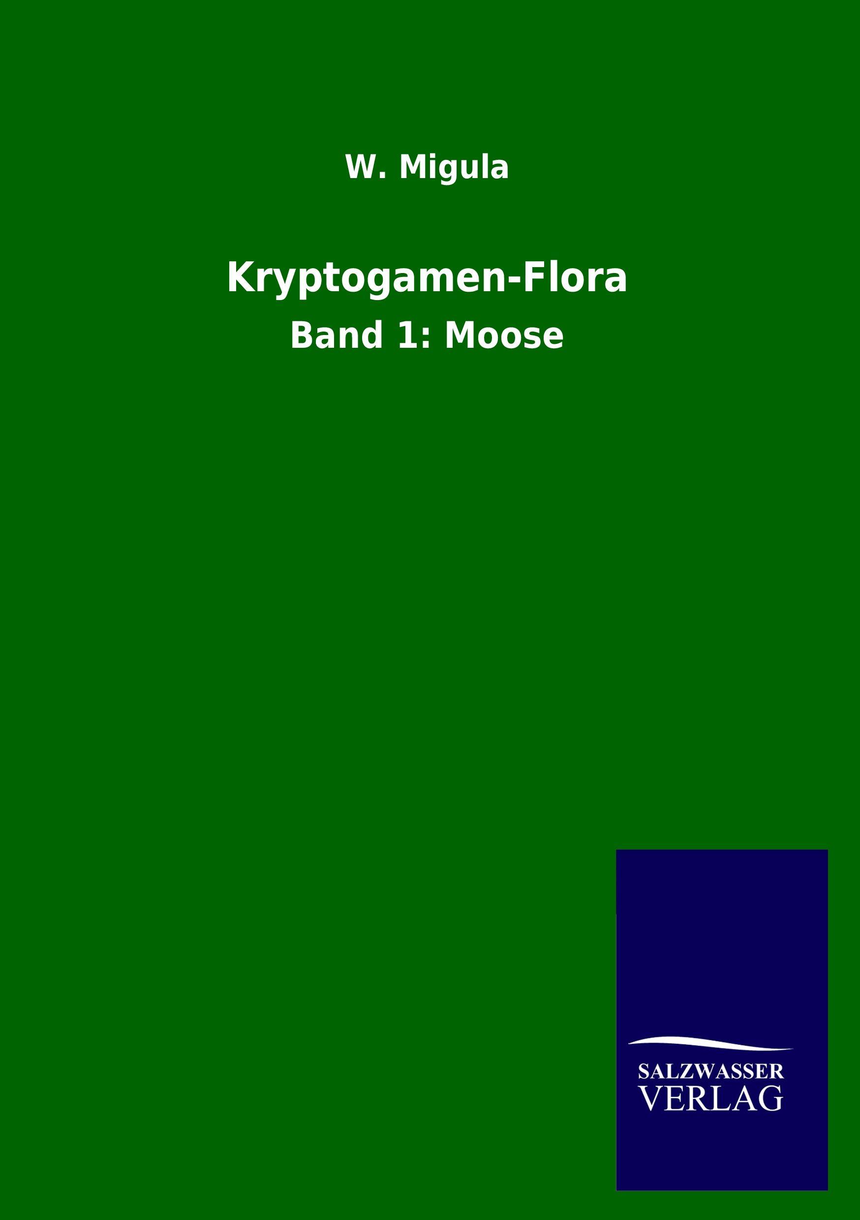 Vorderes Coverbild Kryptogamen-Flora