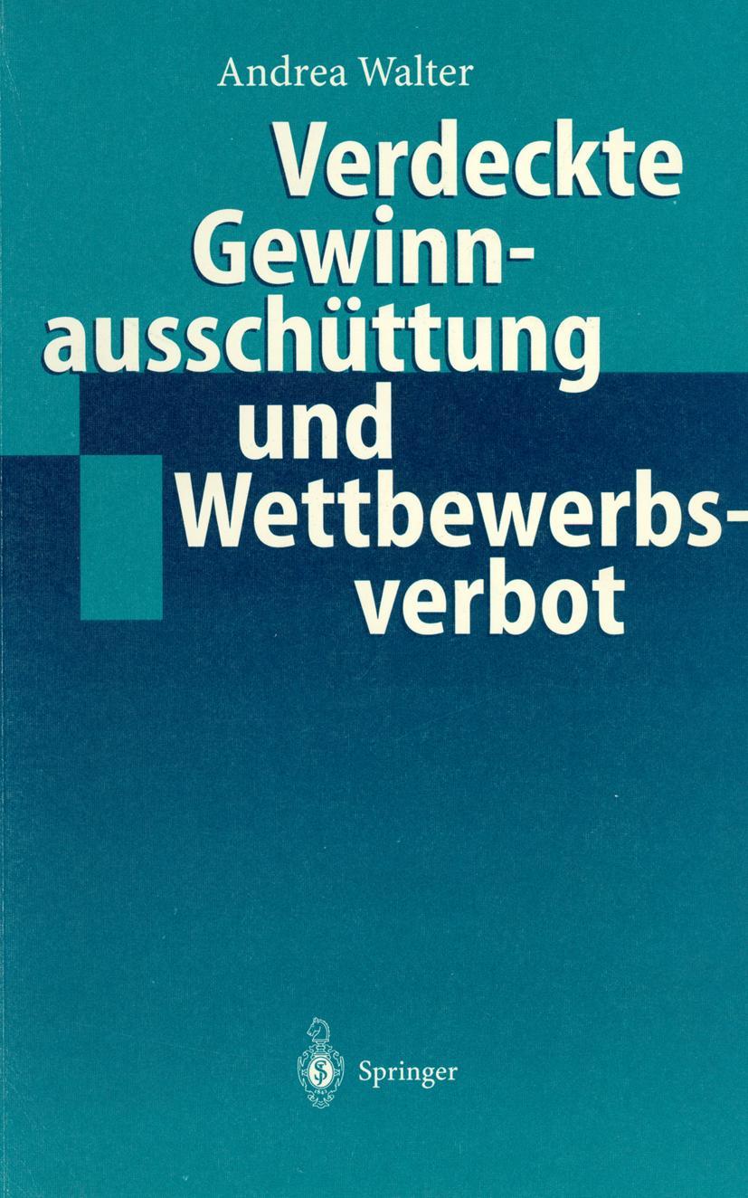 Vorderes Coverbild Verdeckte Gewinnausschüttung und Wettbewerbsverbot