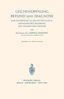 Vorderes Coverbild Leichenöffnung Befund und Diagnose