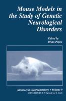Vorderes Coverbild Mouse Models in the Study of Genetic Neurological Disorders