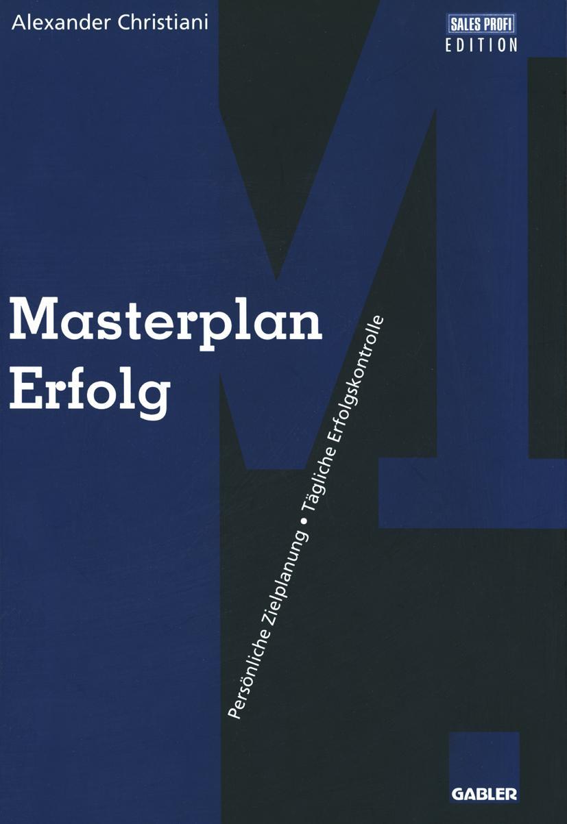 Vorderes Coverbild Masterplan Erfolg