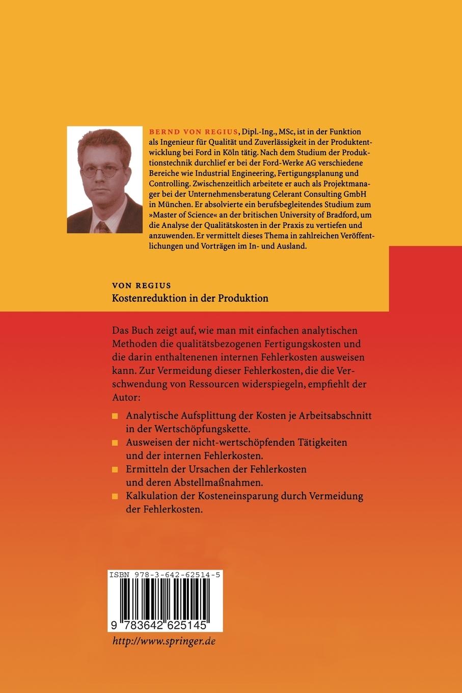 Rückseitencover Kostenreduktion in der Produktion