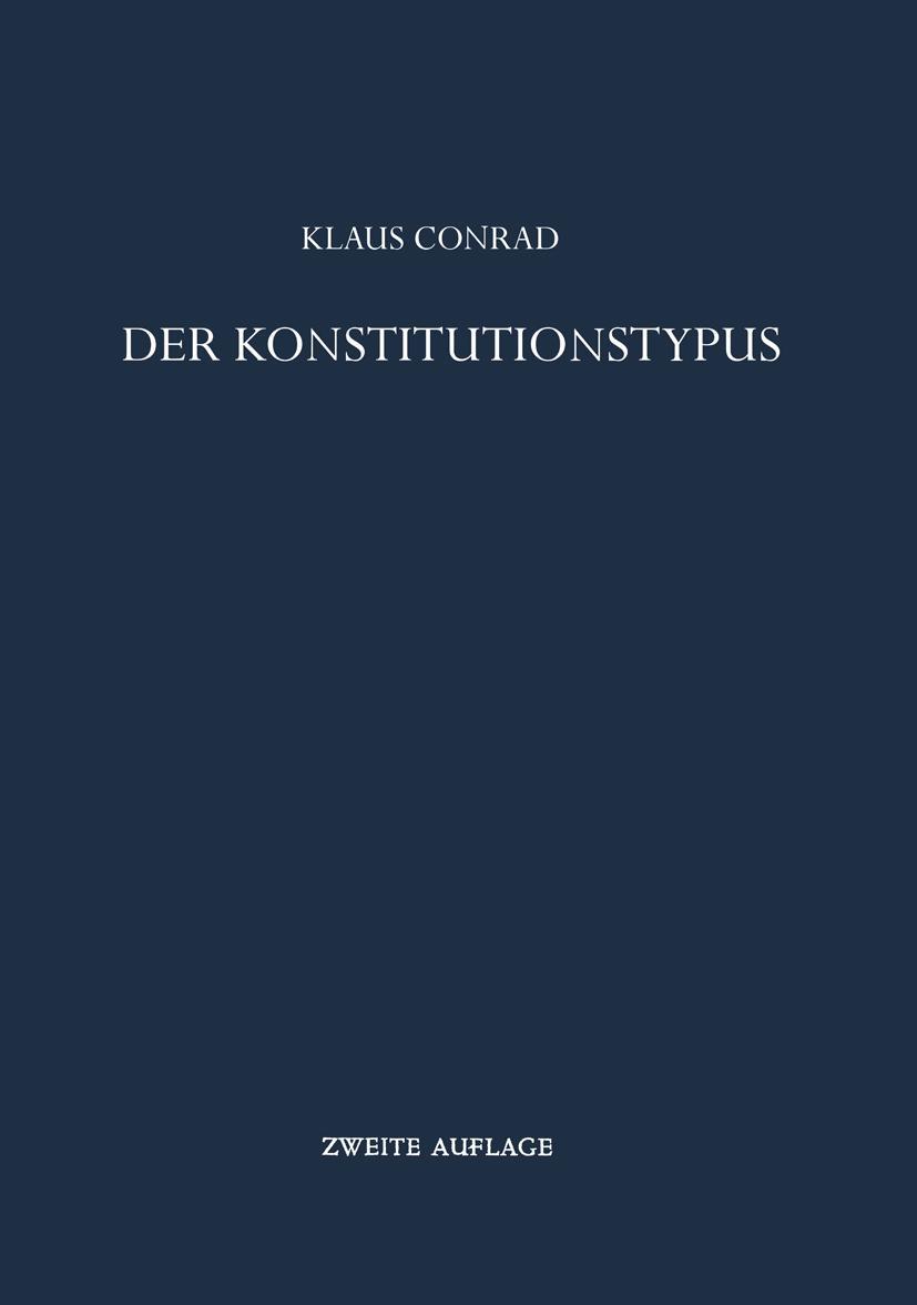 Vorderes Coverbild Der Konstitutionstypus