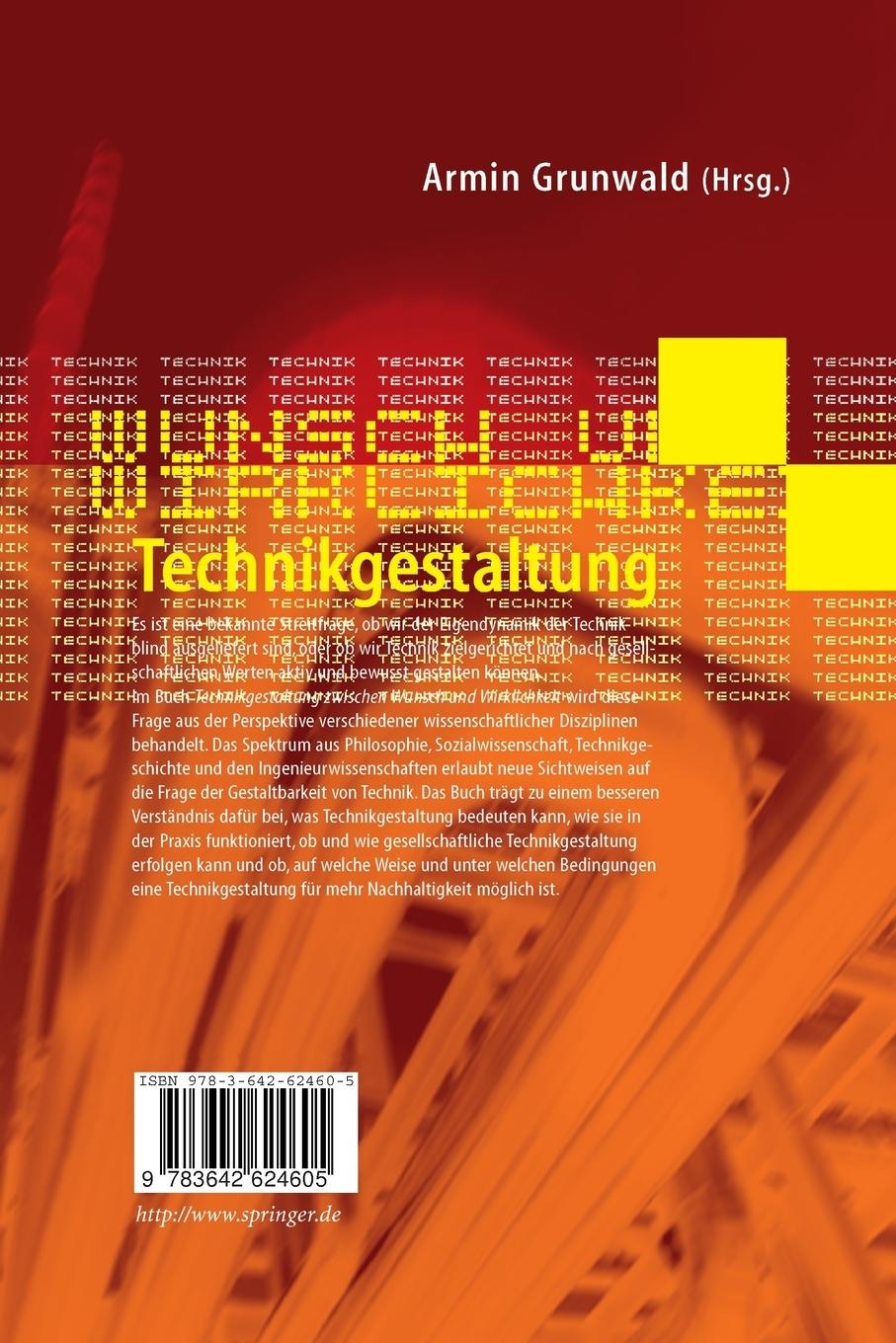 Rückseitencover Technikgestaltung zwischen Wunsch und Wirklichkeit