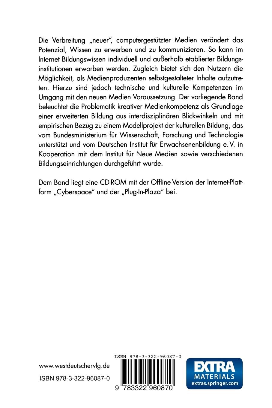Rückseitencover Bildung im Cyberspace