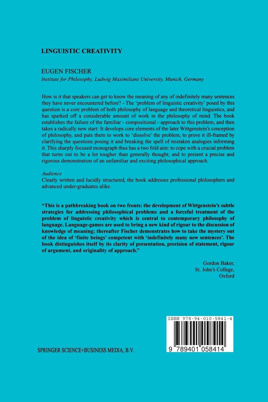 Rückseitencover Linguistic Creativity