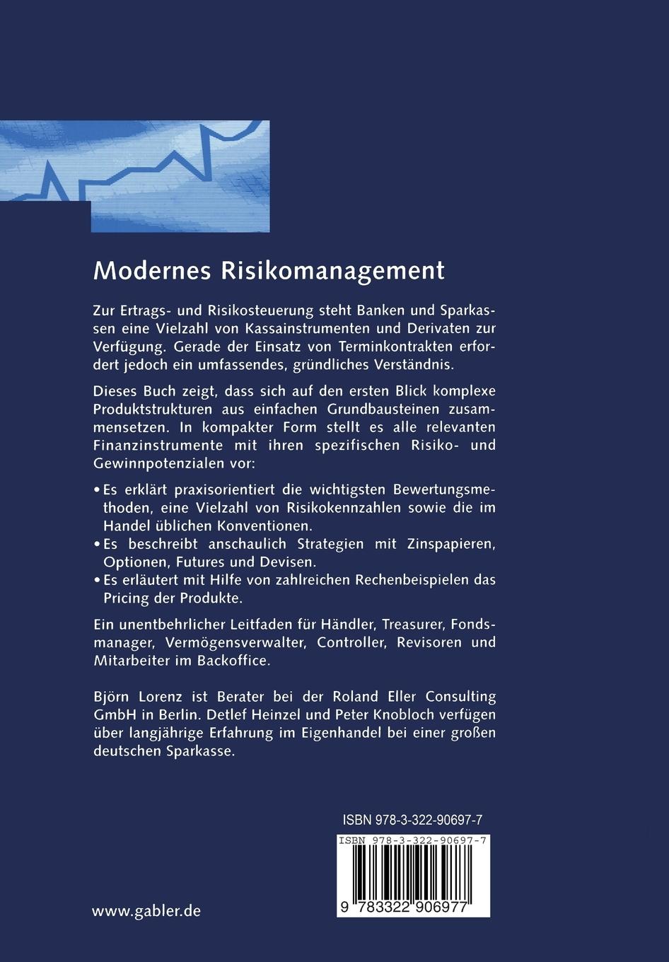 Rückseitencover Modernes Risikomanagement