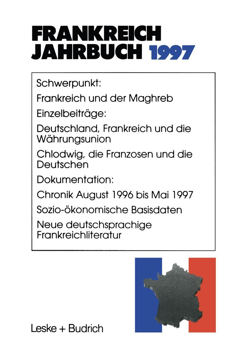 Vorderes Coverbild Frankreich-Jahrbuch 1997