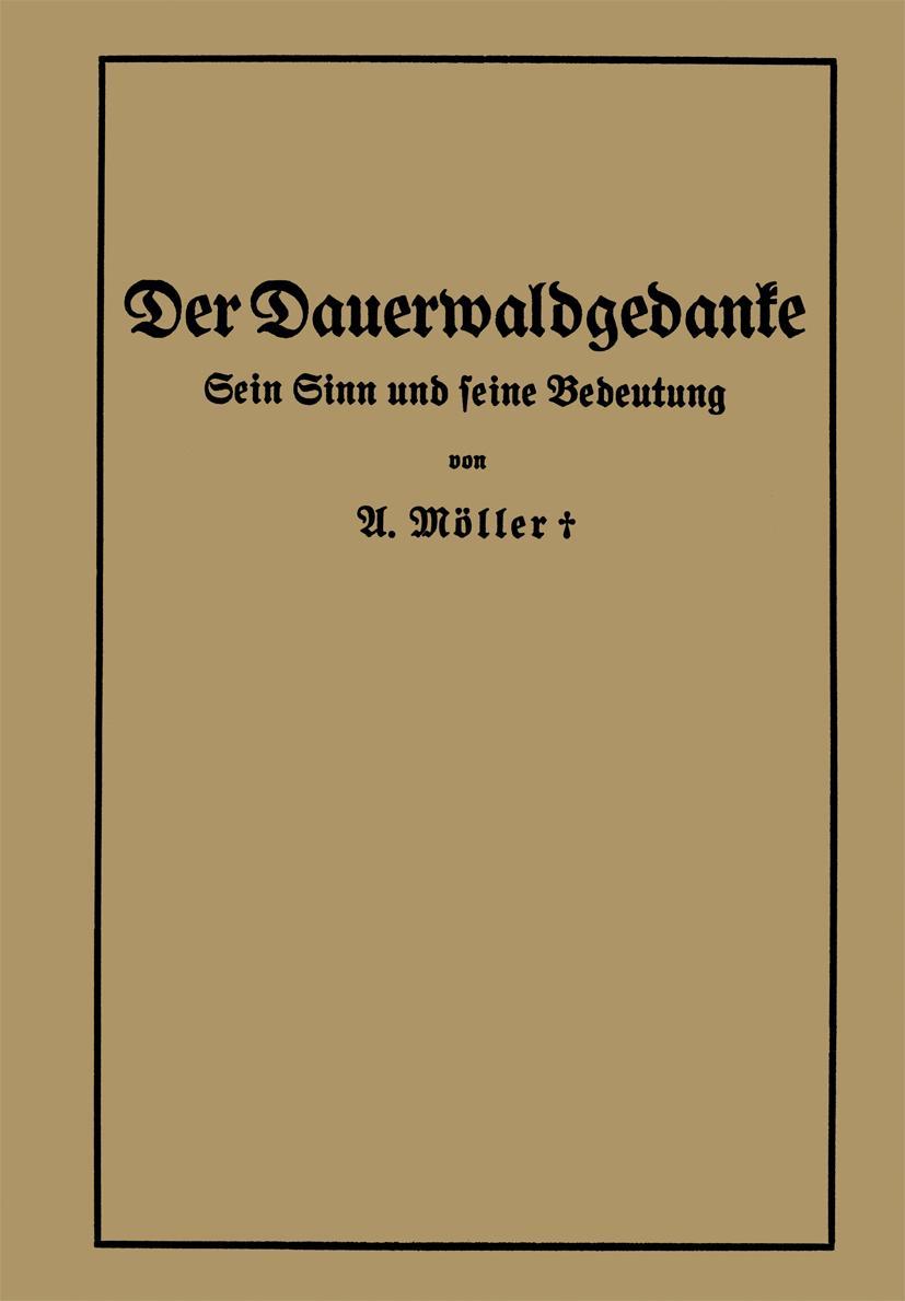 Vorderes Coverbild Der Dauerwaldgedanke