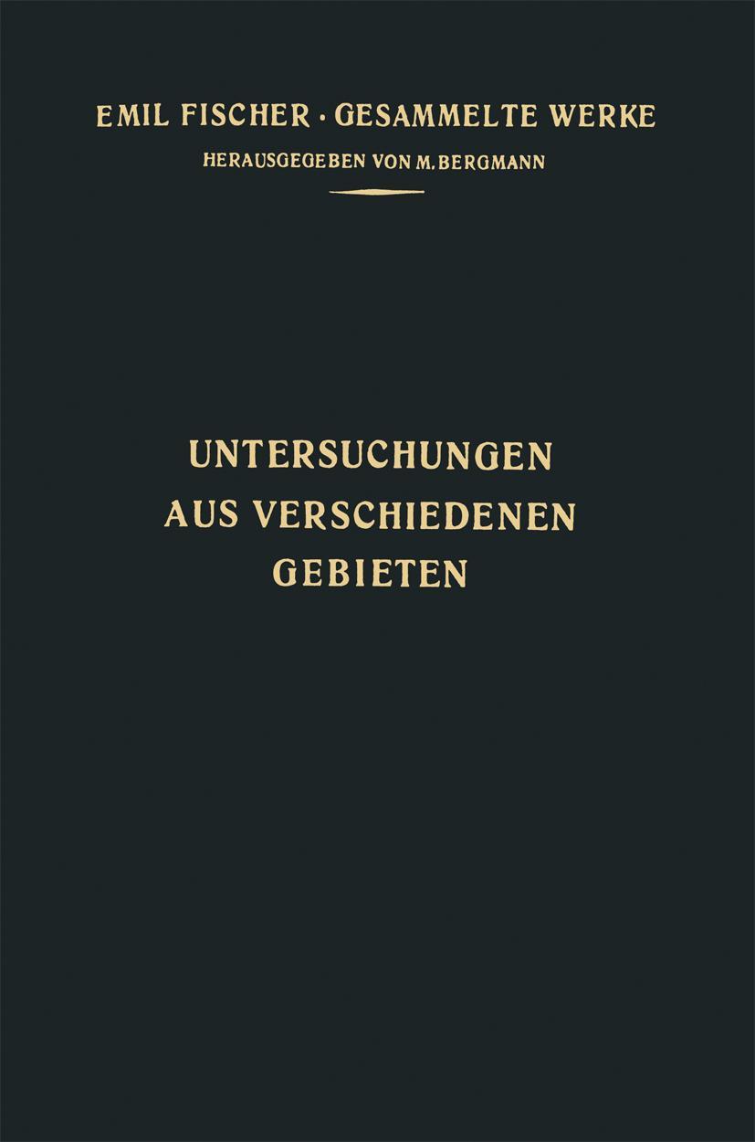 Vorderes Coverbild Untersuchungen aus Verschiedenen Gebieten