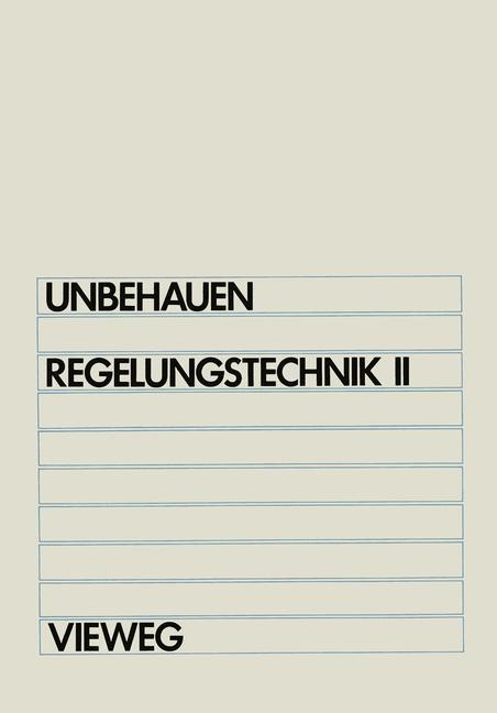 Vorderes Coverbild Regelungstechnik II