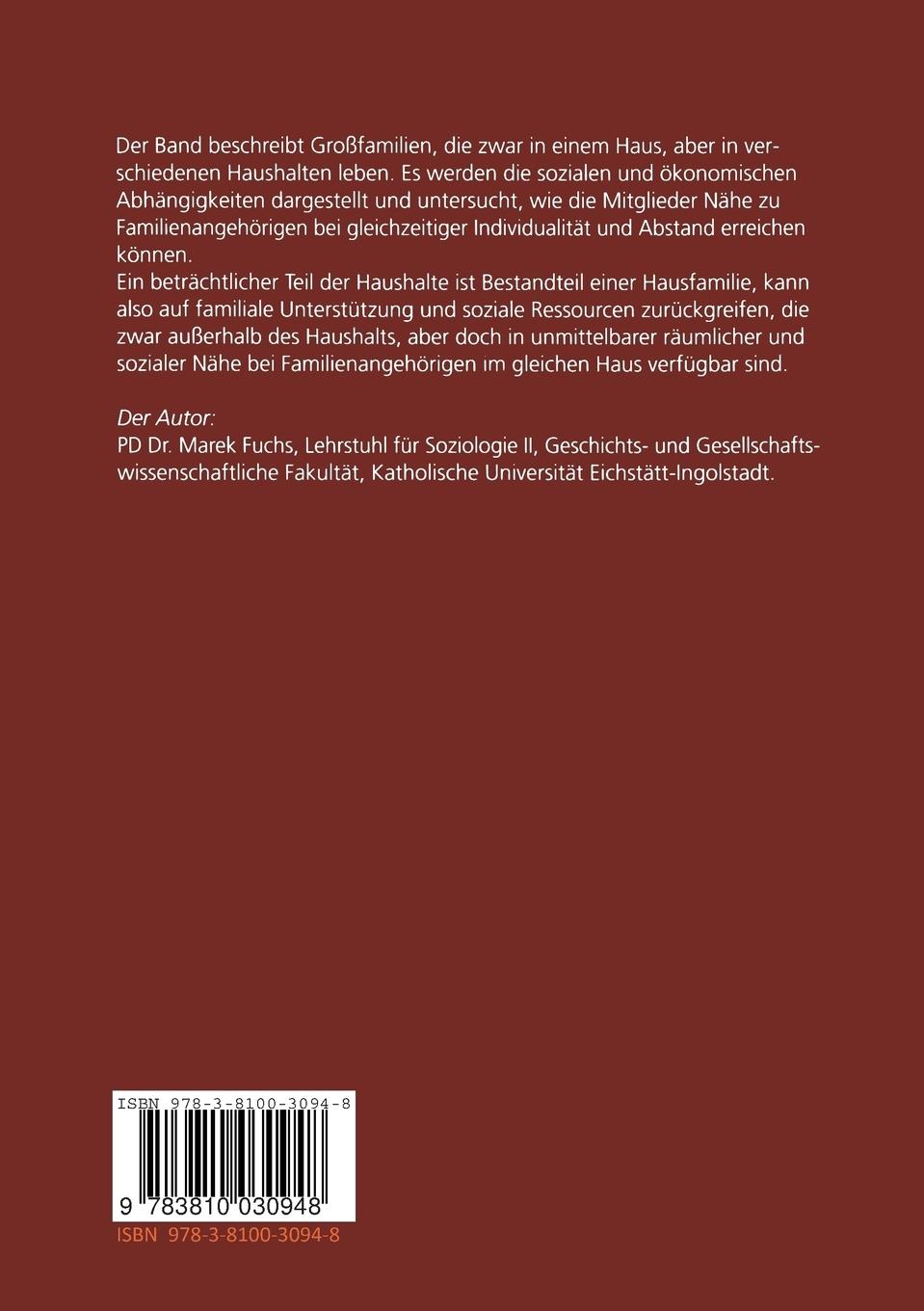Rückseitencover Hausfamilien