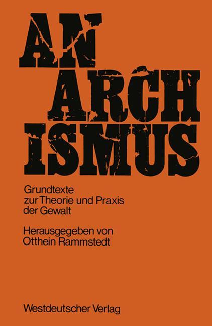 Vorderes Coverbild Anarchismus
