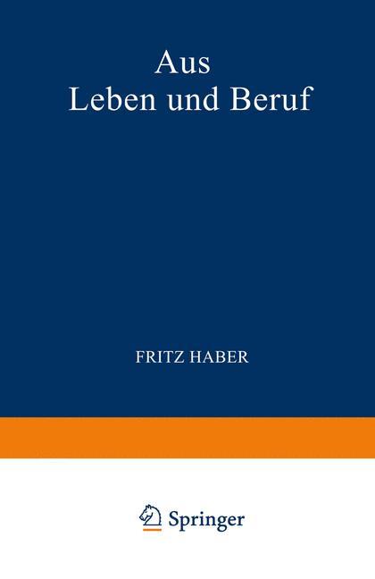 Vorderes Coverbild Aus Leben und Beruf