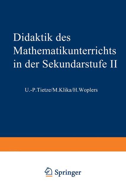 Vorderes Coverbild Didaktik des Mathematikunterrichts in der Sekundarstufe II