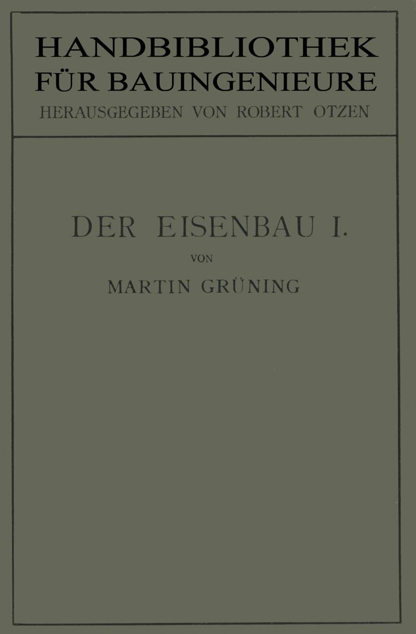 Vorderes Coverbild Der Eisenbau