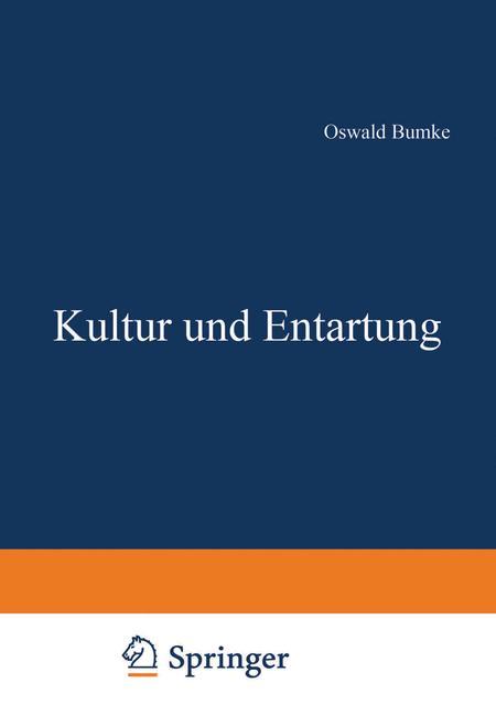 Vorderes Coverbild Kultur und Entartung