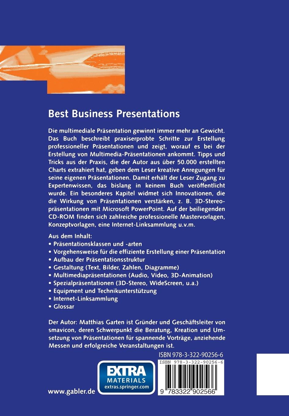 Rückseitencover Best Business Presentations