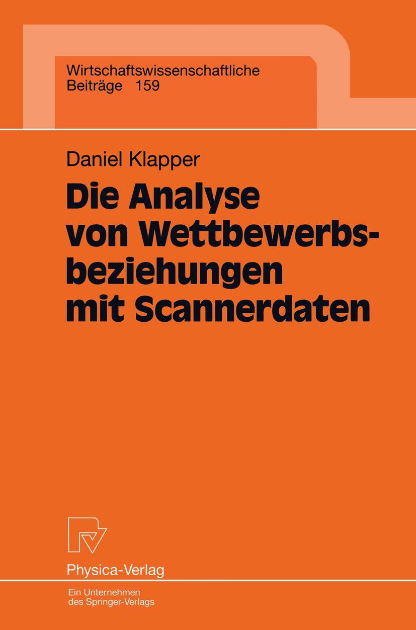 Vorderes Coverbild Die Analyse von Wettbewerbsbeziehungen mit Scannerdaten