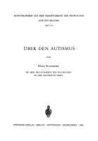 Vorderes Coverbild Über den Autismus