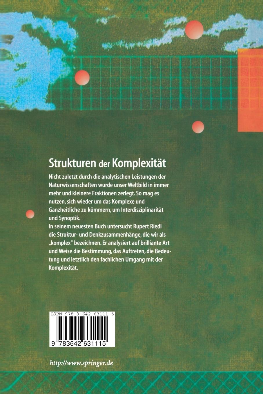 Rückseitencover Strukturen der Komplexität