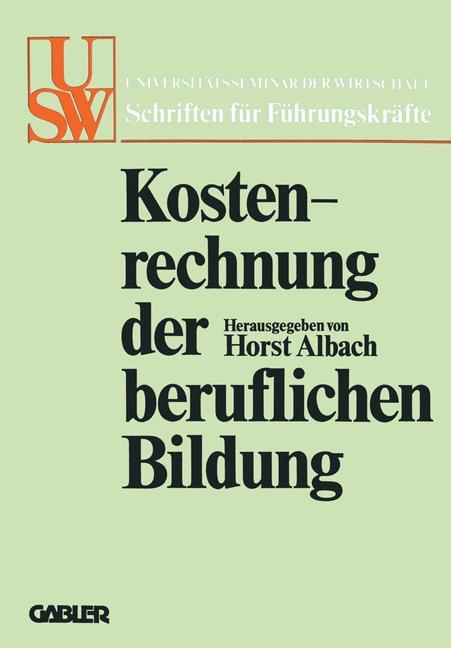 Vorderes Coverbild Kostenrechnung der beruflichen Bildung