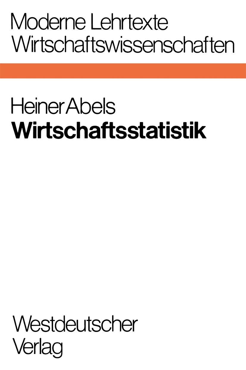 Vorderes Coverbild Wirtschaftsstatistik