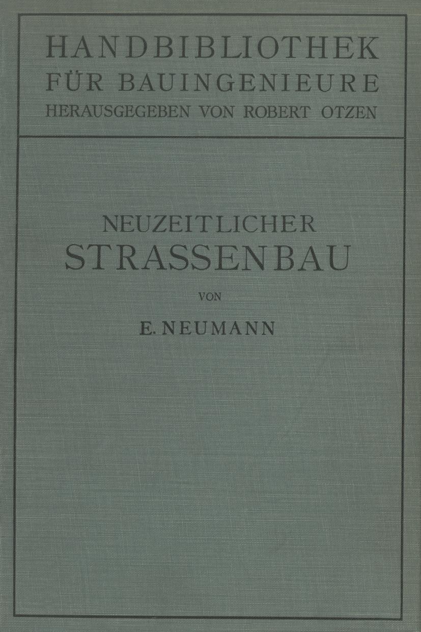 Vorderes Coverbild Der neuzeitliche Straßenbau
