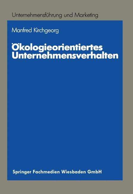 Vorderes Coverbild Ökologieorientiertes Unternehmensverhalten