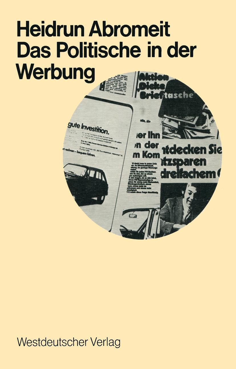 Vorderes Coverbild Das Politische in der Werbung