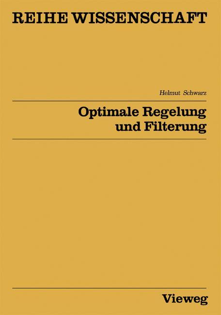 Vorderes Coverbild Optimale Regelung und Filterung