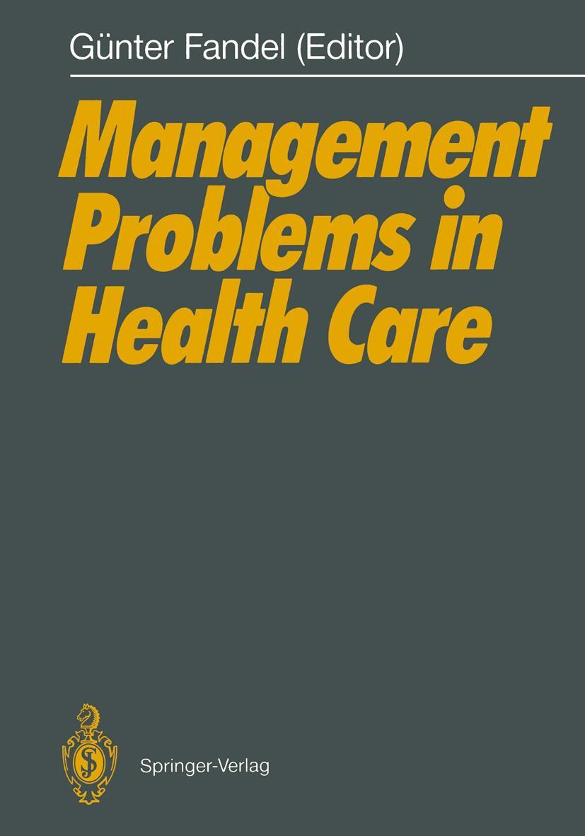 Vorderes Coverbild Management Problems in Health Care