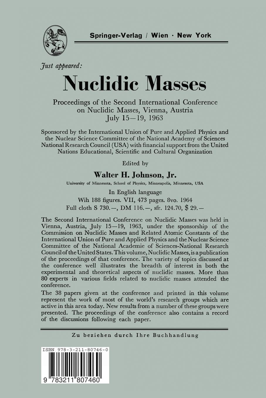 Rückseitencover Weak Interactions and Higher Symmetries