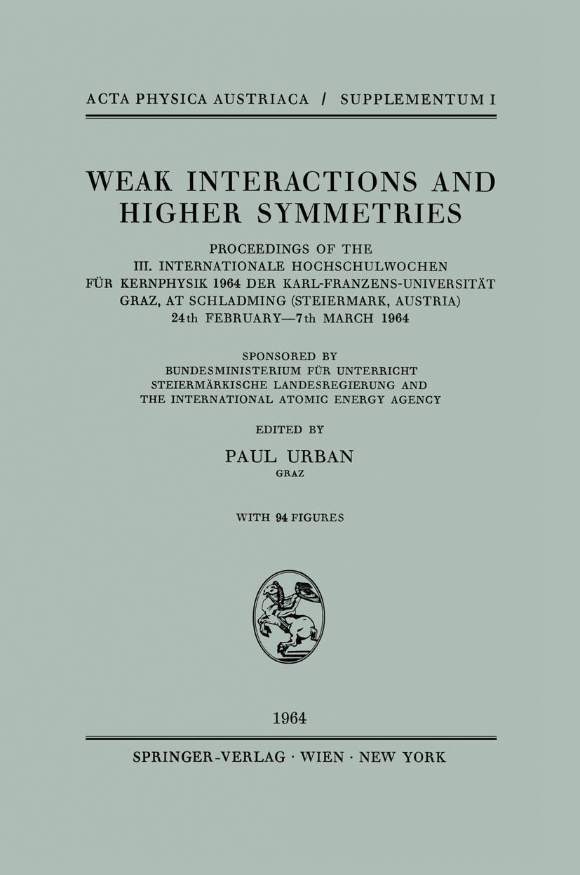 Vorderes Coverbild Weak Interactions and Higher Symmetries