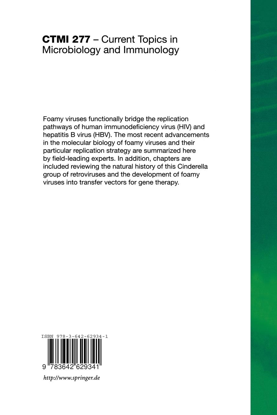Rückseitencover Foamy Viruses