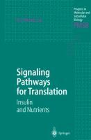 Vorderes Coverbild Signaling Pathways for Translation