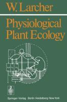 Vorderes Coverbild Physiological Plant Ecology