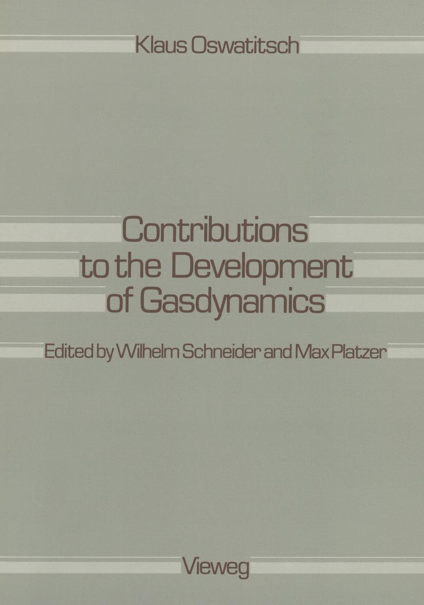 Vorderes Coverbild Contributions to the Development of Gasdynamics