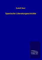 Vorderes Coverbild Spanische Literaturgeschichte