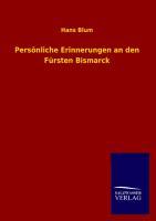 Vorderes Coverbild Persönliche Erinnerungen an den Fürsten Bismarck