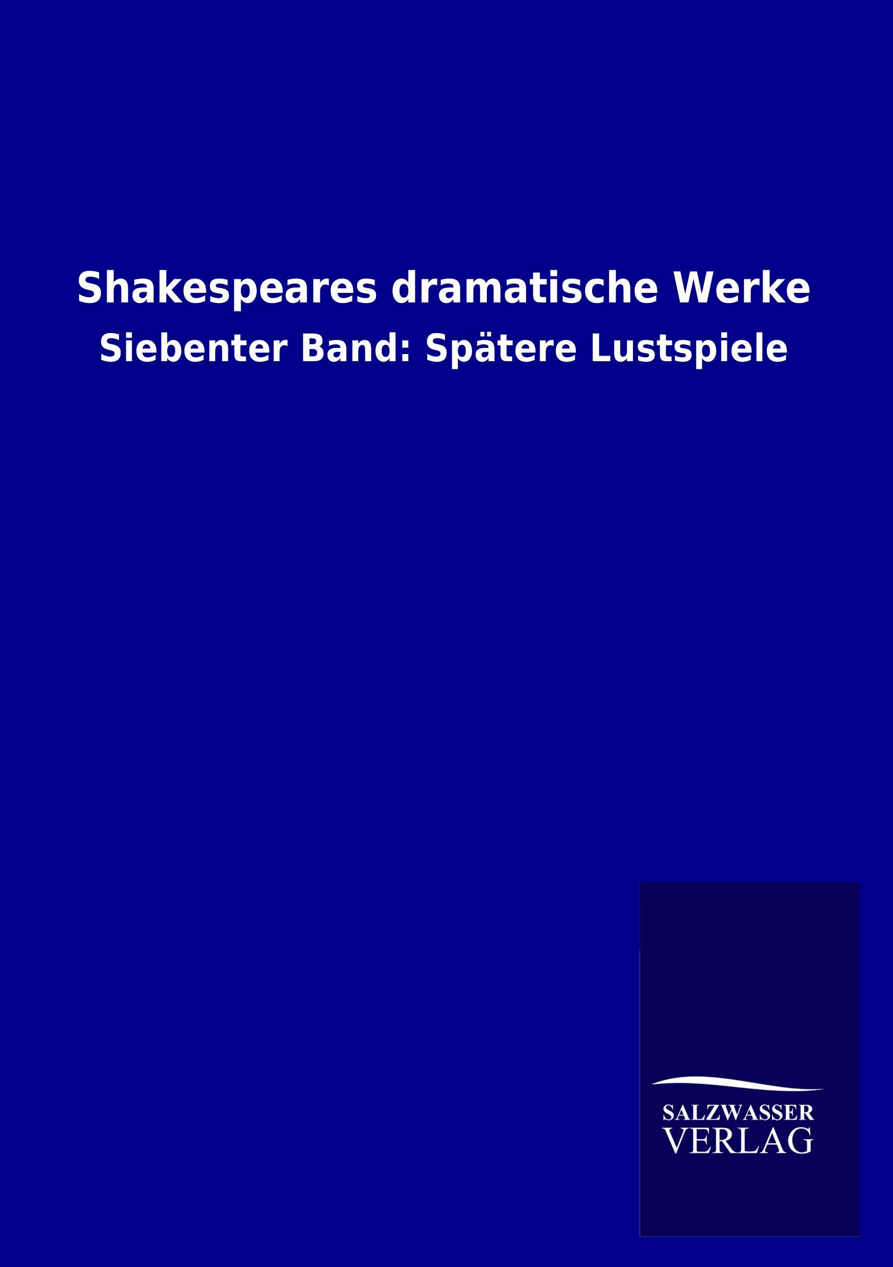 Vorderes Coverbild Shakespeares dramatische Werke