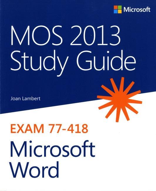 Vorderes Coverbild MOS 2013 Study Guide for Microsoft Word