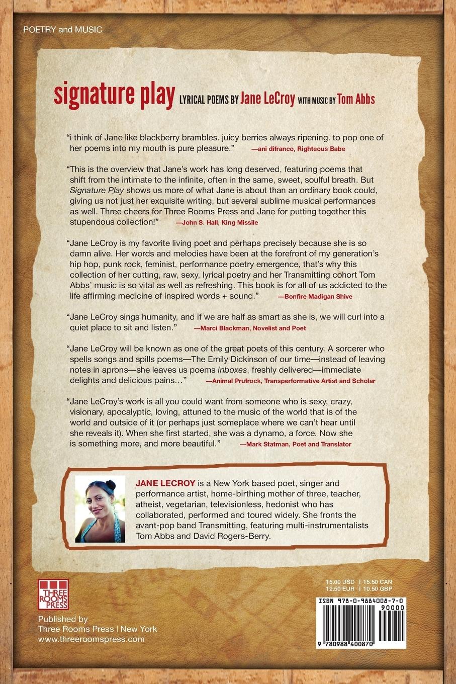 Rückseitencover Signature Play